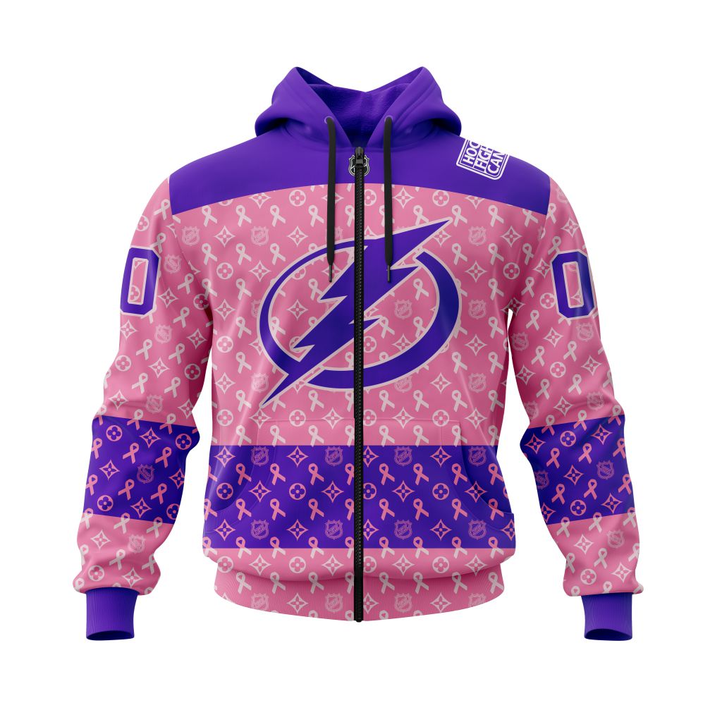 BEST NHL Tampa Bay Lightning Fights Cancer Jersey Personalized 3D Hoodie, T-Shirt 2 NHL Tampa Bay Lightning Fights Cancer Jersey Personalized 3D Hoodie Shirt 1