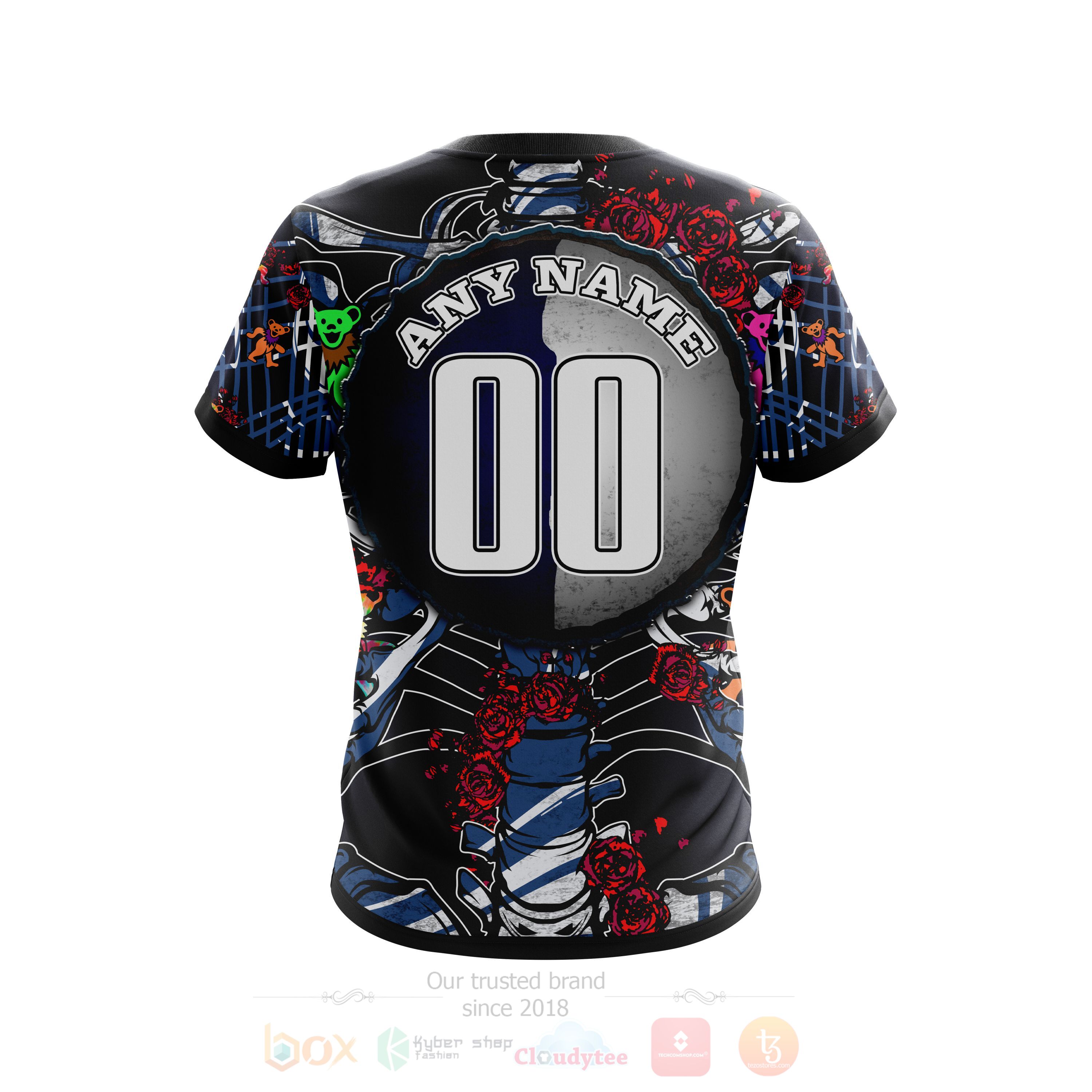 NHL Tampa Bay Lightning Mix Grateful Dead Personalized 3D Hoodie Shirt 1 2 3 4 5 6