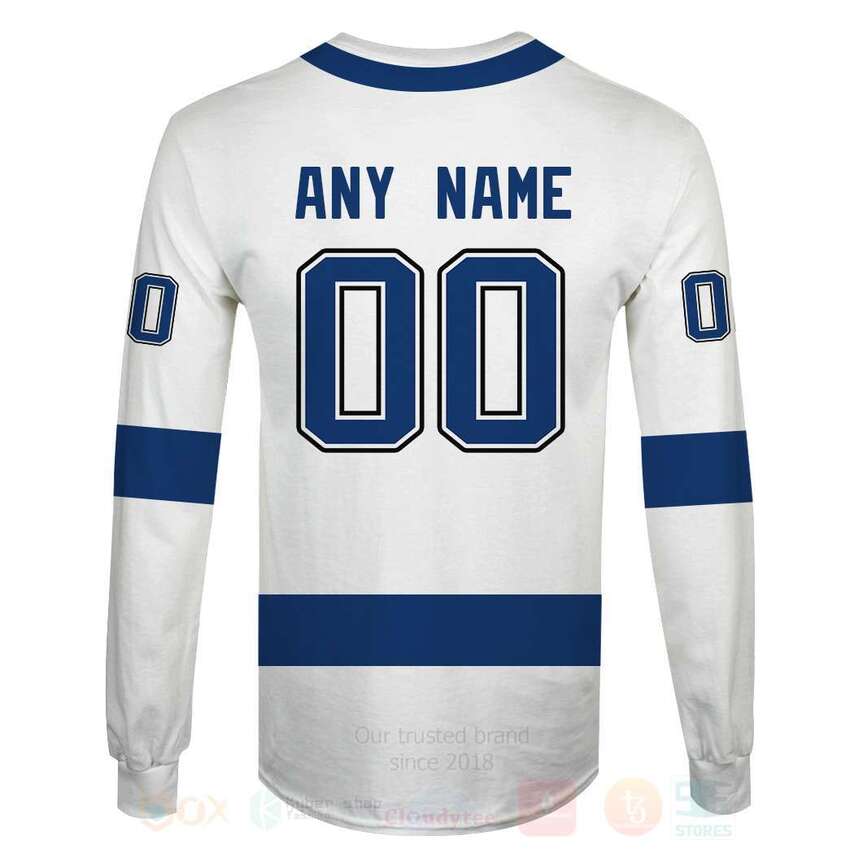 NHL Tampa Bay Lightning Personalized White 3D Hoodie Shirt 1 2 3 4 5