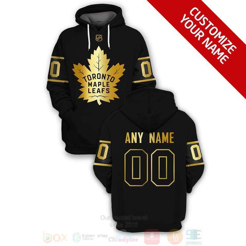 NHL Toronto Maple Leafs Personalized Black 3D Hoodie Shirt