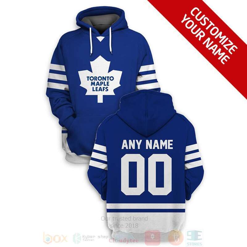 BEST NHL Toronto Maple Leafs Personalized Blue White Full Printing 3D Hoodie, Shirt 1 NHL Toronto Maple Leafs Personalized Blue White 3D Hoodie Shirt