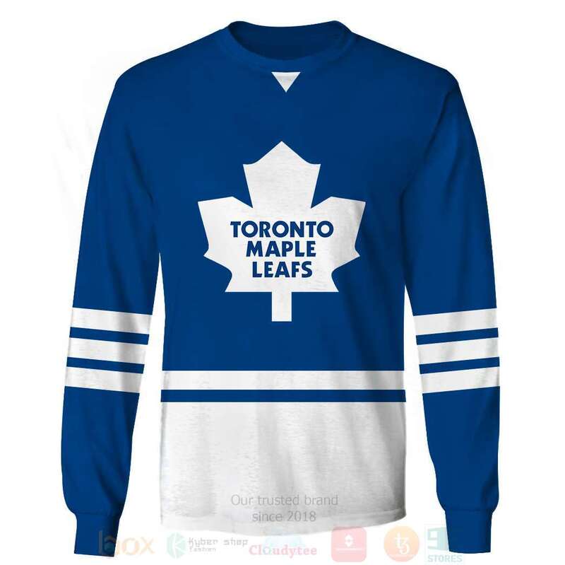 BEST NHL Toronto Maple Leafs Personalized Blue White Full Printing 3D Hoodie, Shirt 5 NHL Toronto Maple Leafs Personalized Blue White 3D Hoodie Shirt 1 2 3 4