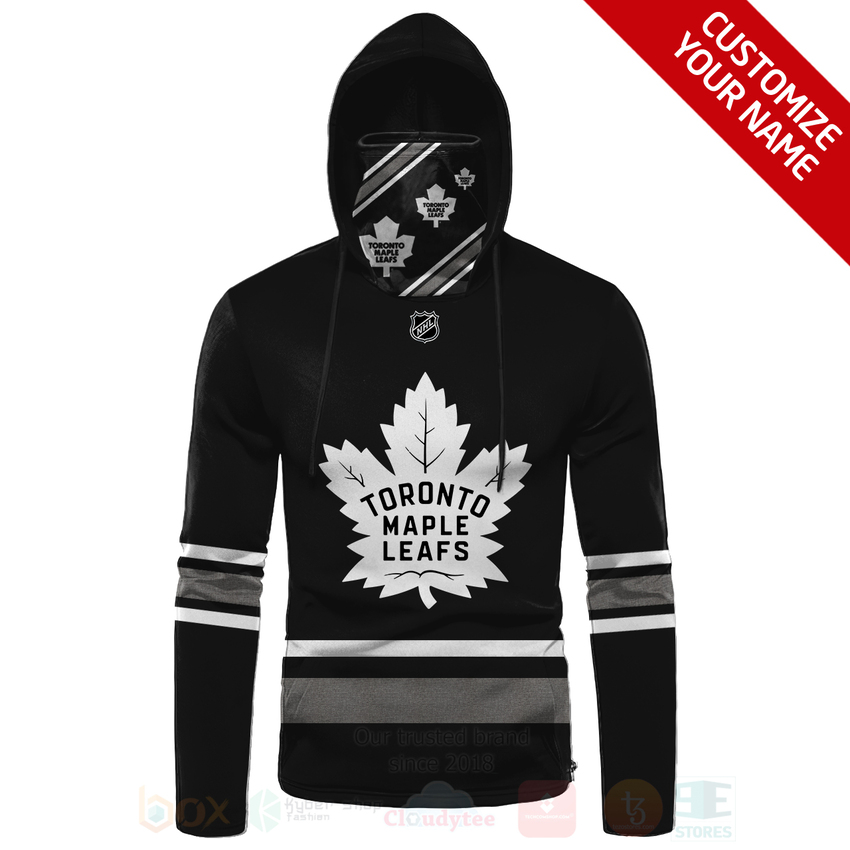 NHL Toronto Maple Leafs Personalized Navy Blue 3D Hoodie Mask 1