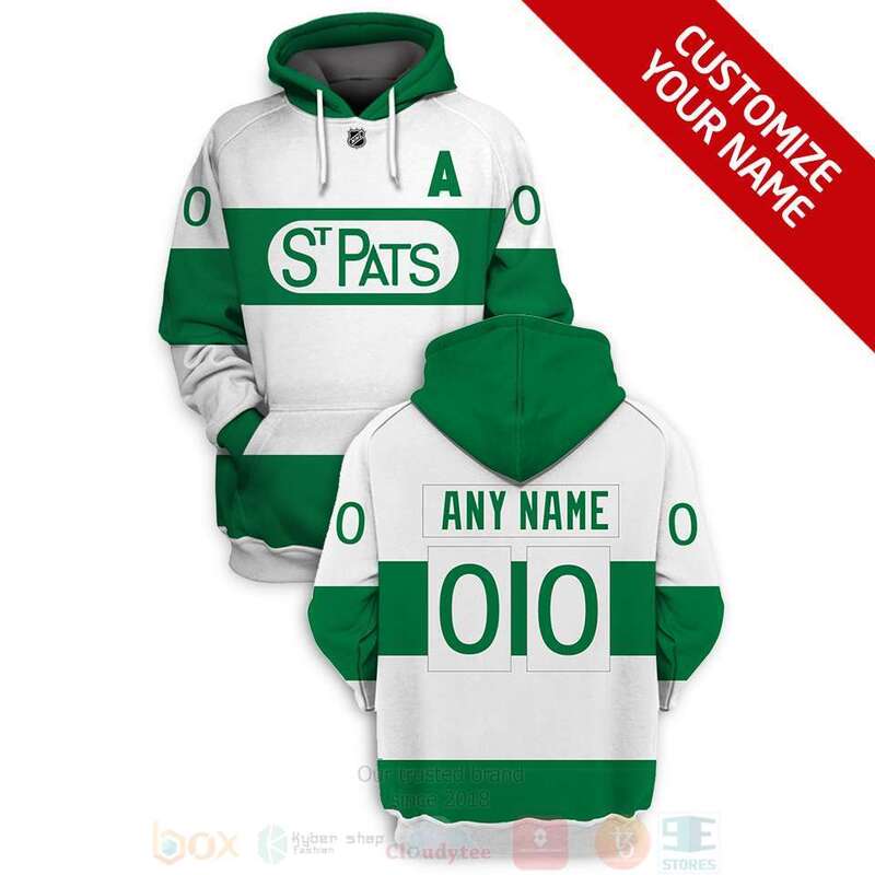NHL Toronto St Patricks Personalized Green 3D Hoodie Shirt
