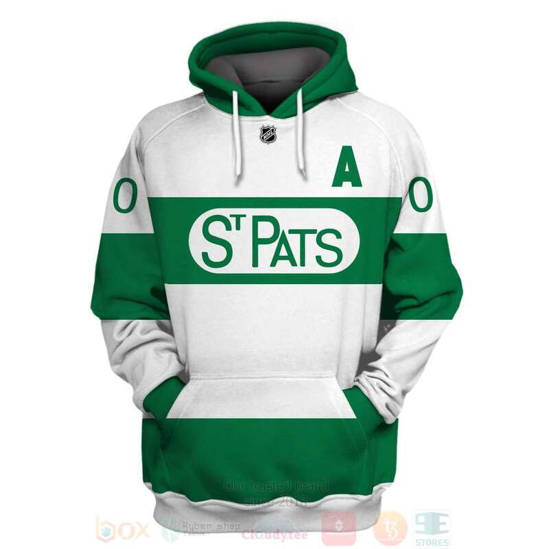 BEST NHL Toronto St Patricks Personalized Green Full Printing 3D Hoodie, Shirt 3 NHL Toronto St Patricks Personalized Green 3D Hoodie Shirt 1 2