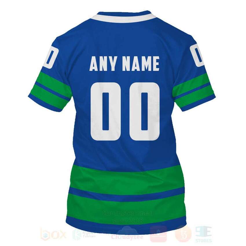 NHL Vancouver Canucks Blue 3D Hoodie Shirt 1 2 3 4 5 6 7