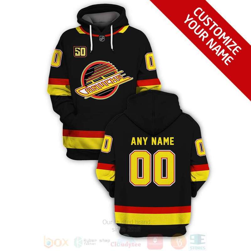 BEST NHL Vancouver Canucks Personalized Black Full Printing 3D Hoodie, Shirt 1 NHL Vancouver Canucks Personalized Black 3D Hoodie Shirt