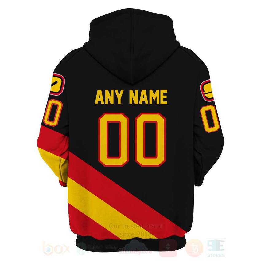 BEST NHL Vancouver Canucks Personalized Custom Black Red Unisex 3D Hoodie, Shirt 4 NHL Vancouver Canucks Personalized Black Red 3D Hoodie Shirt 1 2 3
