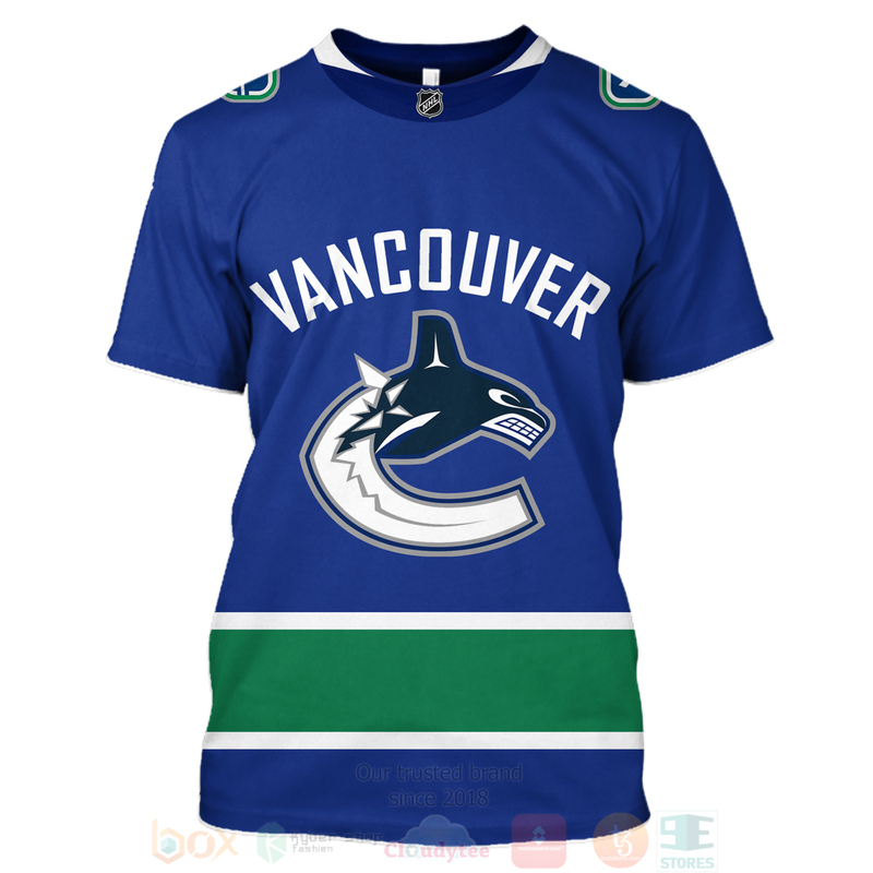 BEST NHL Vancouver Canucks Personalized Blue Green Full Printing 3D Hoodie, Shirt 6 NHL Vancouver Canucks Personalized Blue Green 3D Hoodie Shirt 1 2 3 4 5