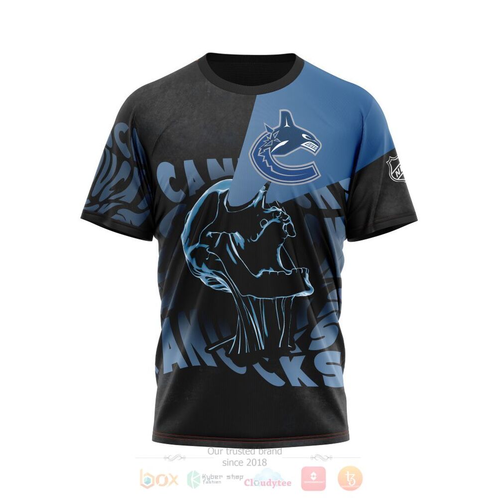 BEST NHL Vancouver Canucks Skull Personalized All Over Print 3D Hoodie, Shirt 4 NHL Vancouver Canucks Specialized Skull Concepts Personalized 3D Hoodie Shirt 1 2 3