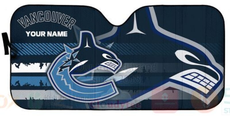 NHL Vancouver Canucks Team Custom Name Car Sun Shade 1