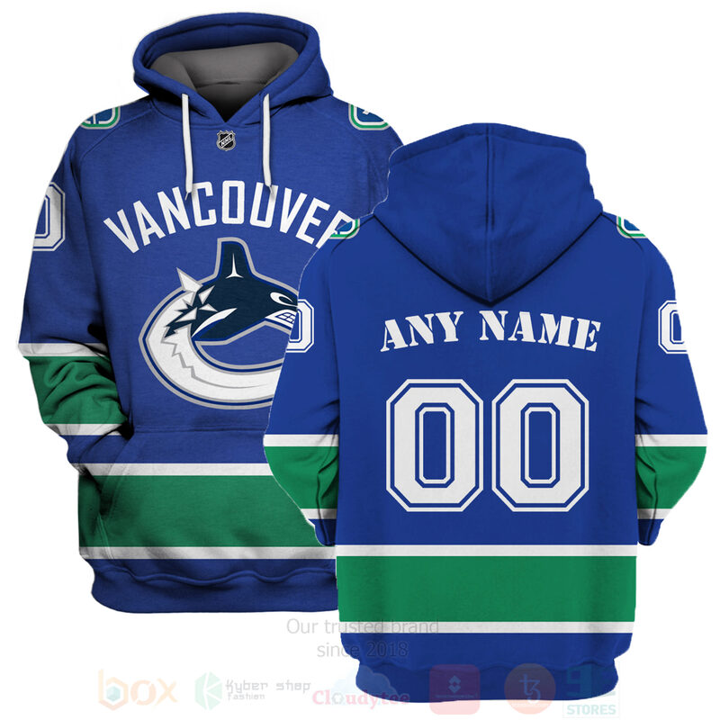BEST NHL Vancouver Canucks Team Personalized Blue Unisex 3D Hoodie, Shirt 1 NHL Vancouver Canucks Team Personalized Blue 3D Hoodie Shirt