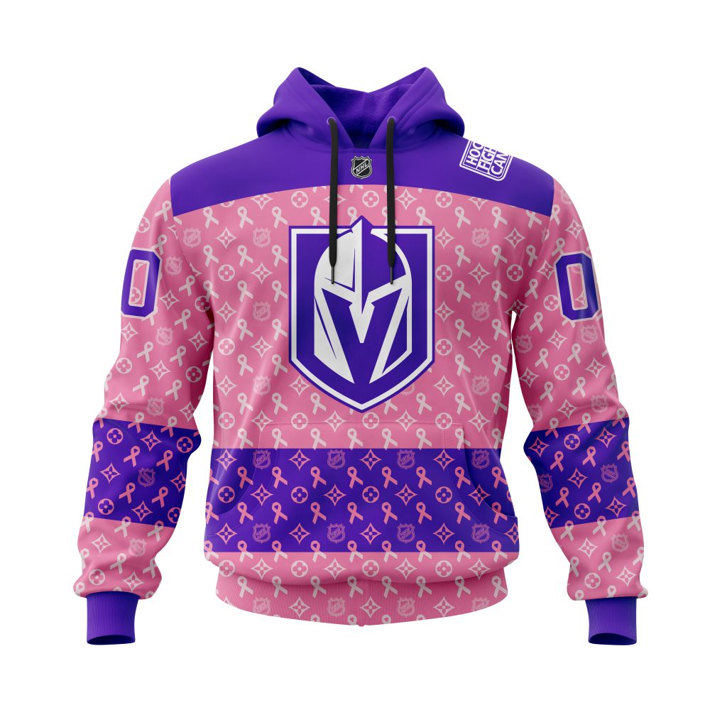 NHL Vegas Golden Knights Fights Cancer Jersey Personalized 3D Hoodie Shirt