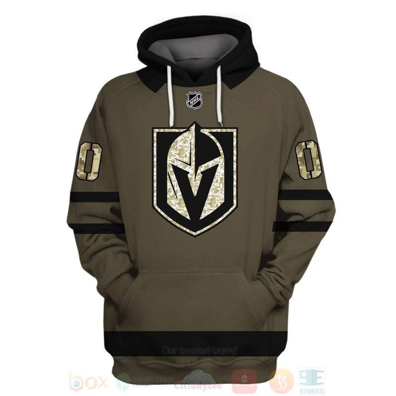 BEST NHL Vegas Golden Knights Personalized Olive Green Full Printing 3D Hoodie, Shirt 3 NHL Vegas Golden Knights Personalized Olive Green 3D Hoodie Shirt 1 2