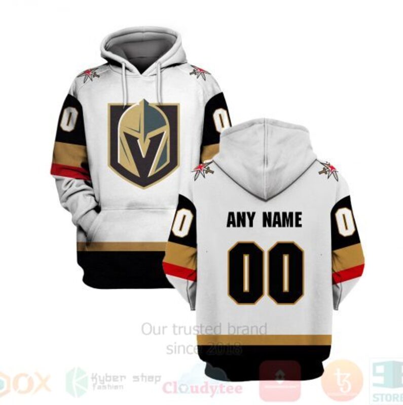 NHL Vegas Golden Knights Personalized White 3D Hoodie Shirt