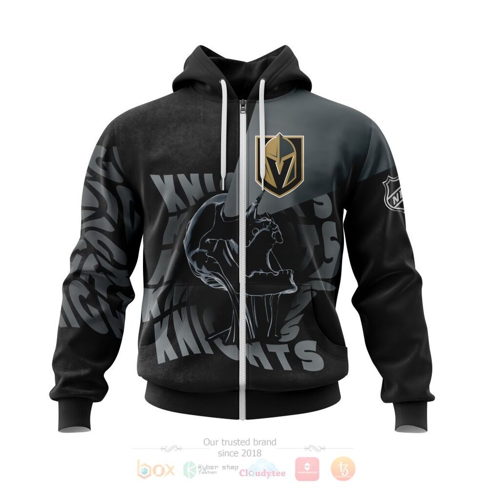 BEST NHL Vegas Golden Knights Skull Personalized All Over Print 3D Hoodie, Shirt 2 NHL Vegas Golden Knights Specialized Skull Concepts Personalized 3D Hoodie Shirt 1