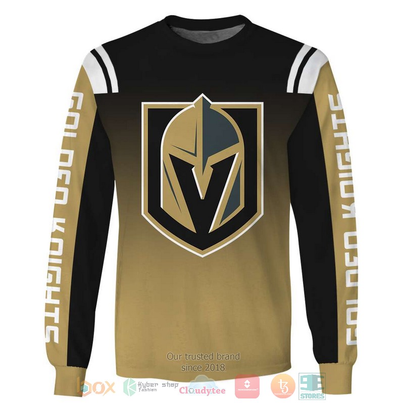 NHL Vegas Golden Knights black gold 3D hoodie, shirt 4 NHL Vegas Golden Knights black gold 3D shirt hoodie 1 2 3