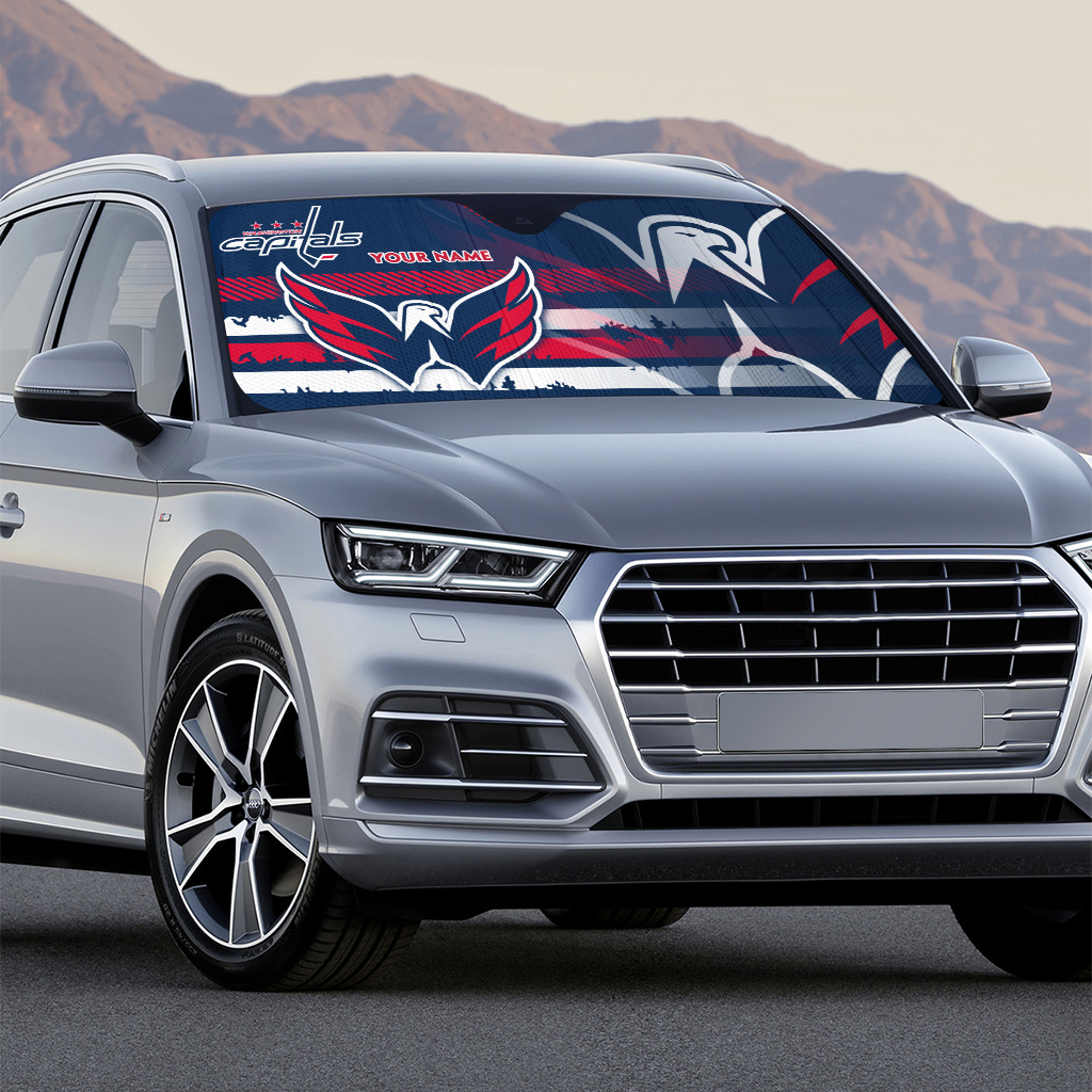 NHL Washington Capitals Personalized Car Sun Shade 1 2