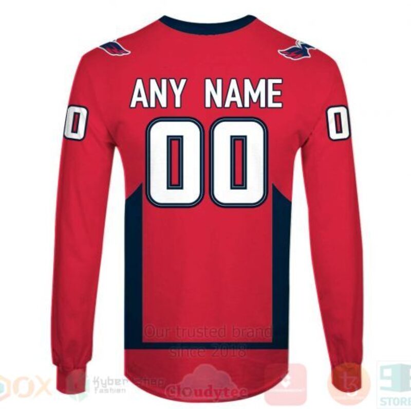BEST NHL Washington Caps Hatitals Personalized Red Full Printing 3D Hoodie, Shirt 6 NHL Washington Capitals Personalized Red 3D Hoodie Shirt 1 2 3 4 5
