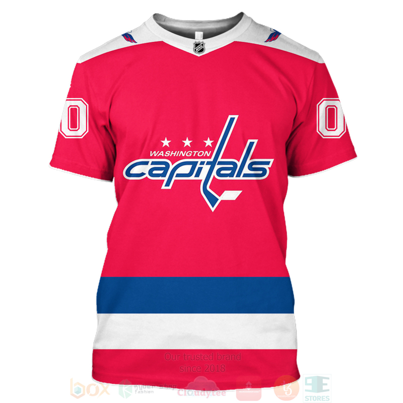BEST NHL Washington Caps Hatitals Personalized Red White Full Printing 3D Hoodie, Shirt 7 NHL Washington Capitals Personalized Red White 3D Hoodie Shirt 1 2 3 4 5 6