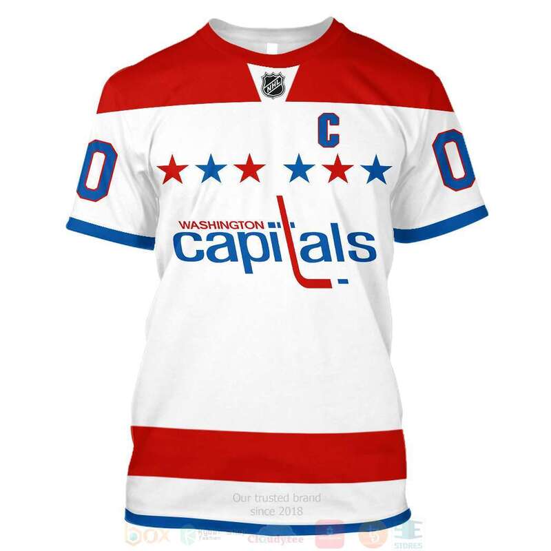BEST NHL Washington Caps Hatitals Personalized White Full Printing 3D Hoodie, Shirt 7 NHL Washington Capitals Personalized White 3D Hoodie Shirt 1 2 3 4 5 6