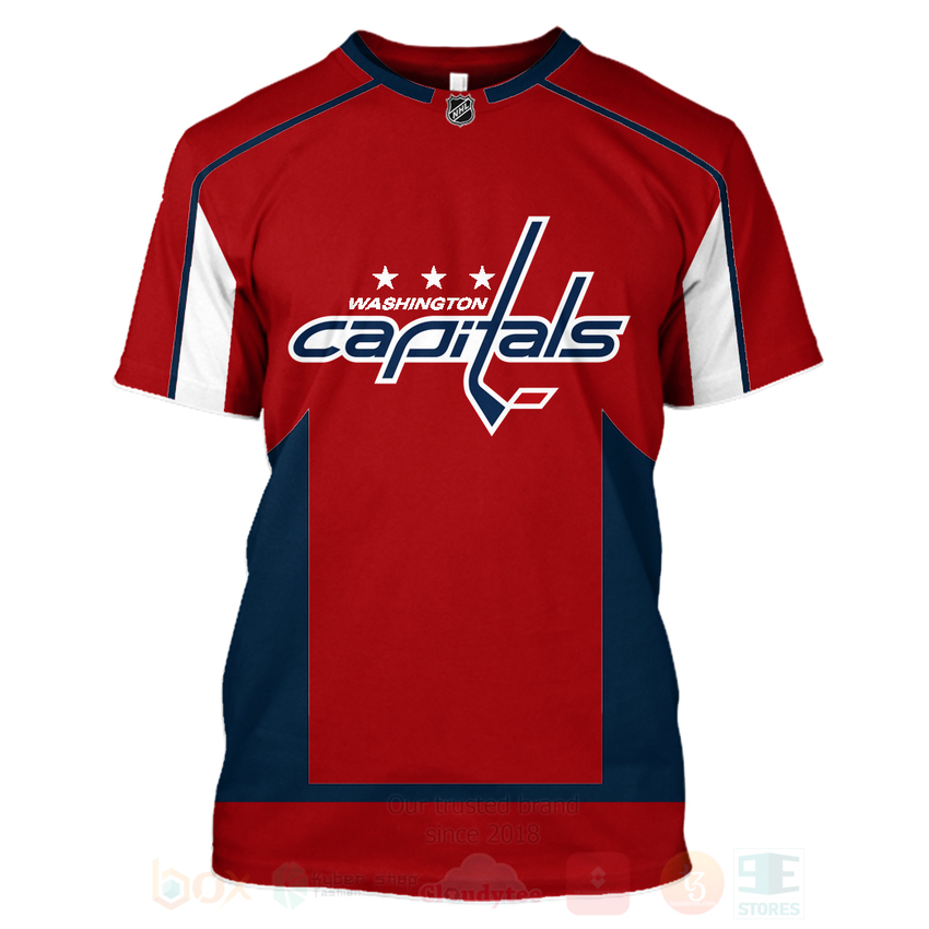 BEST NHL Washington Capitals Red Unisex 3D Hoodie, Shirt 6 NHL Washington Capitals Red 3D Hoodie Shirt 1 2 3 4 5