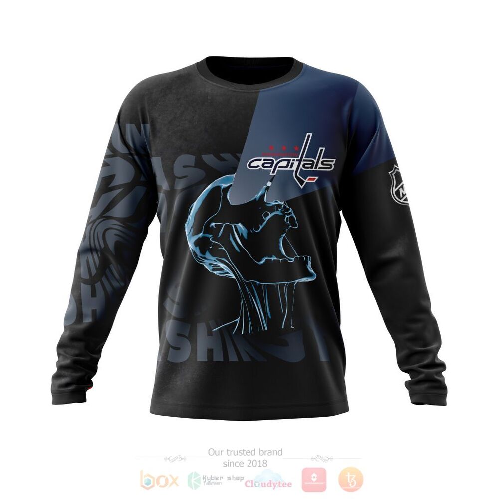BEST NHL Washington Capitals Skull Personalized All Over Print 3D Hoodie, Shirt 3 NHL Washington Capitals Specialized Skull Concepts Personalized 3D Hoodie Shirt 1 2