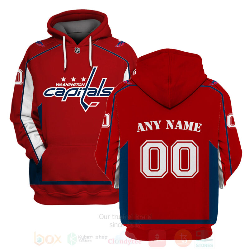 NHL Washington Capitals Team Personalized Red 3D Hoodie Shirt