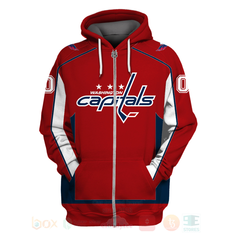 BEST NHL Washington Capitals Team Personalized Red Unisex 3D Hoodie, Shirt 2 NHL Washington Capitals Team Personalized Red 3D Hoodie Shirt 1