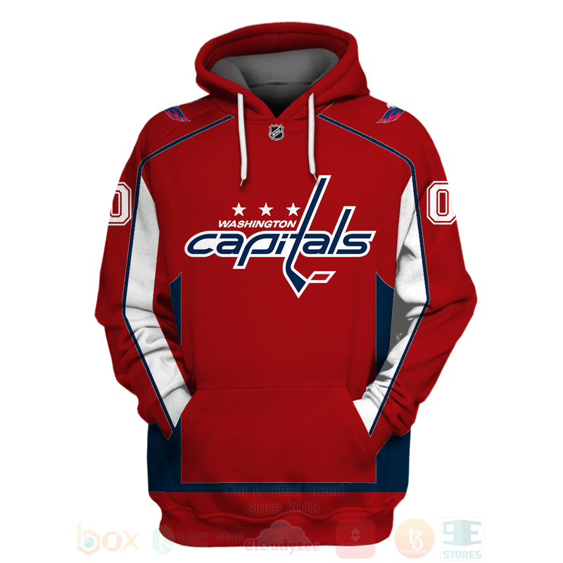 BEST NHL Washington Capitals Team Personalized Red Unisex 3D Hoodie, Shirt 4 NHL Washington Capitals Team Personalized Red 3D Hoodie Shirt 1 2 3