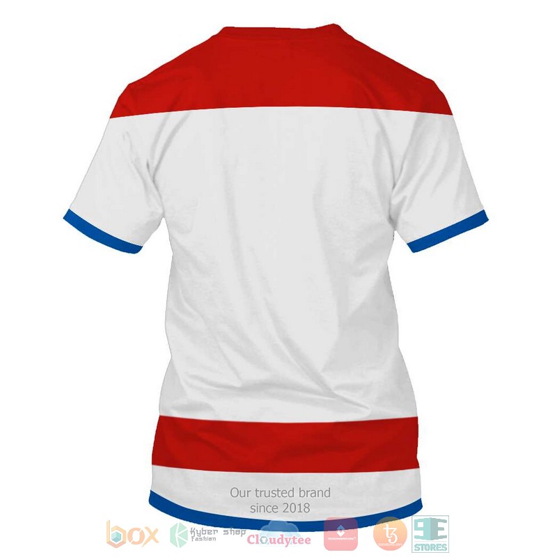 NHL Washington Capitals white red 3D shirt hoodie 1 2 3 4 5 6