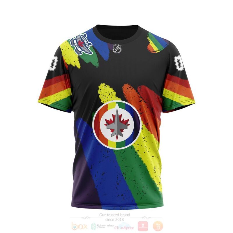 BEST NHL Winnipeg Jets LGBT Pride Personalized Custom All Over Print 3D Hoodie, Shirt 3 NHL Winnipeg Jets LGBT Pride Personalized Custom 3D Hoodie Shirt 1 2