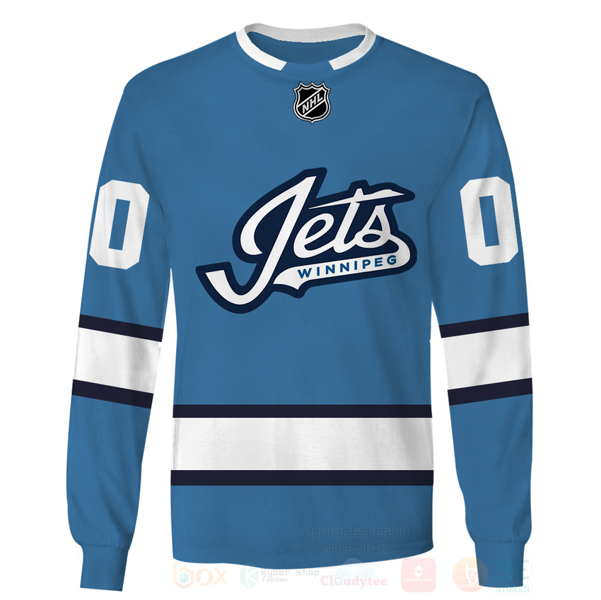 BEST NHL Winnipeg Jets Personalized Custom Blue Unisex 3D Hoodie, Shirt 5 NHL Winnipeg Jets Personalized Blue 3D Hoodie Shirt 1 2 3 4