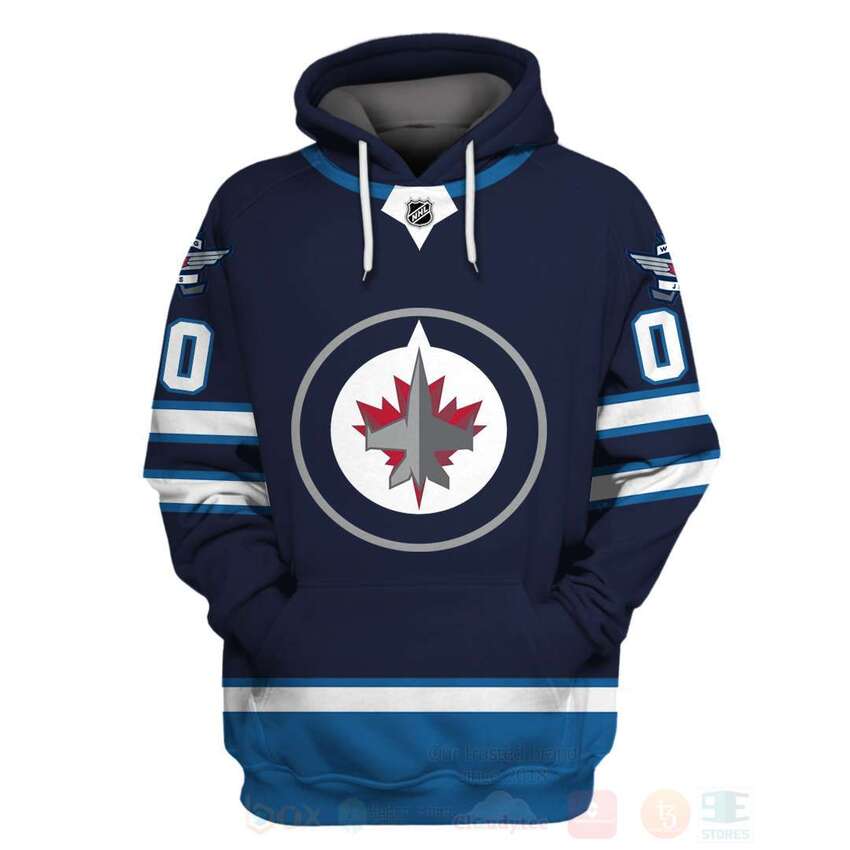BEST NHL Winnipeg Jets Personalized Custom Dark Navy Unisex 3D Hoodie, Shirt 3 NHL Winnipeg Jets Personalized Dark Navy 3D Hoodie Shirt 1 2