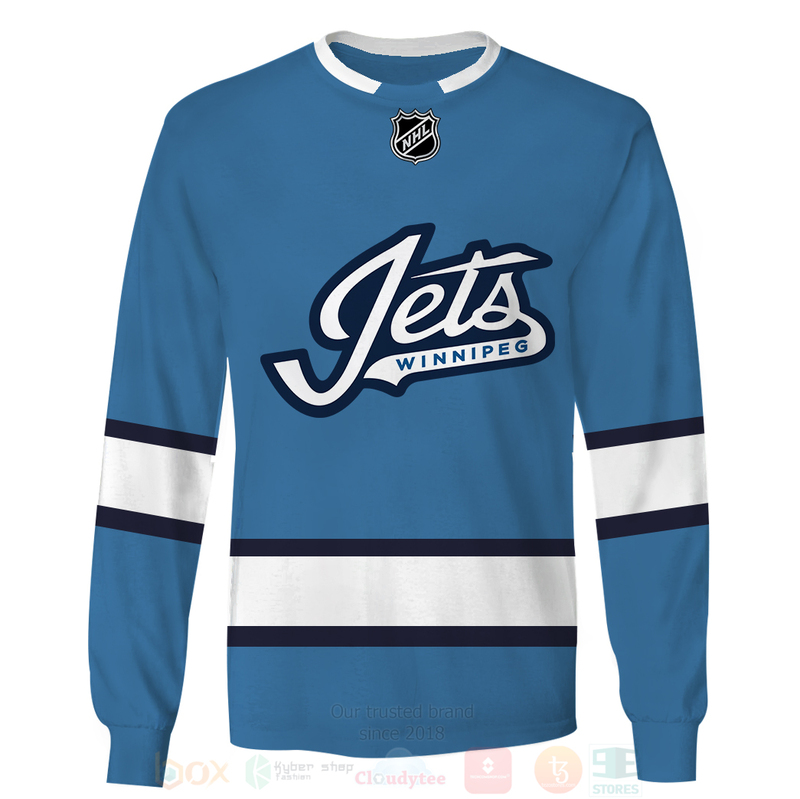 BEST NHL Winnipeg Jets Team Blue Unisex 3D Hoodie, Shirt 4 NHL Winnipeg Jets Team Blue 3D Hoodie Shirt 1 2 3