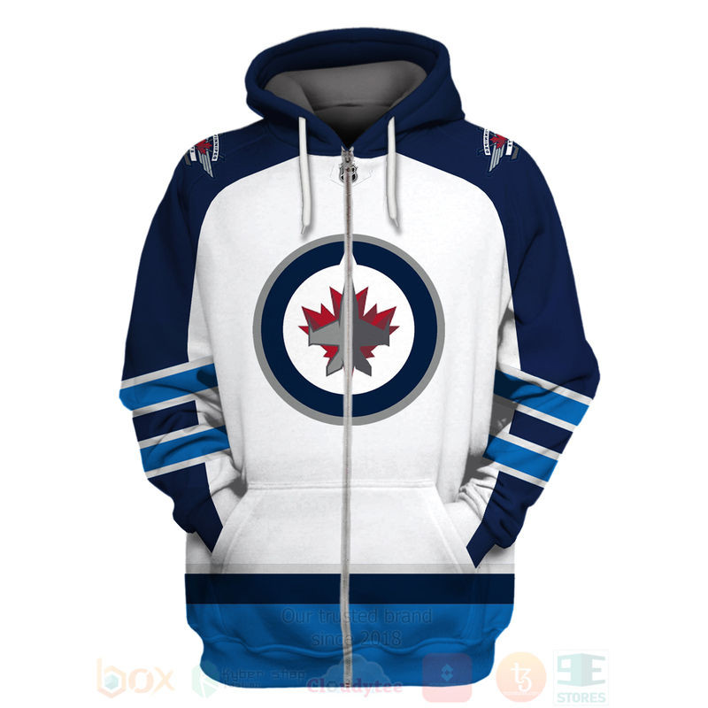 BEST NHL Winnipeg Jets Team White Navy Unisex 3D Hoodie, Shirt 15 NHL Winnipeg Jets Team White Navy 3D Hoodie Shirt