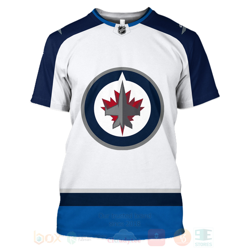 BEST NHL Winnipeg Jets Team White Navy Unisex 3D Hoodie, Shirt 6 NHL Winnipeg Jets Team White Navy 3D Hoodie Shirt 1 2 3 4 5
