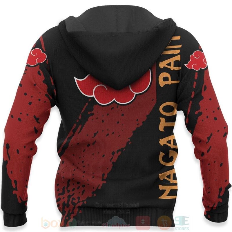 BEST Nagato Pain Akatsuki Custom Anime 3D Hoodie, T-Shirt 5 Nagato Pain Akatsuki Custom Anime 3D Hoodie Shirt 1 2 3 4
