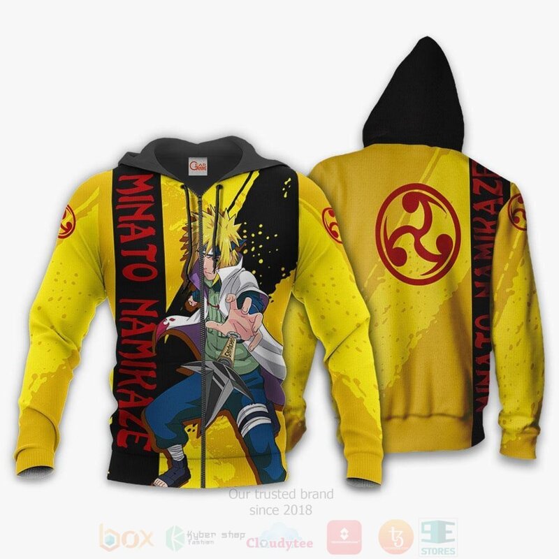 BEST Namikaze Minato Anime 3D Hoodie, T-Shirt 1 Namikaze Minato Anime 3D Hoodie Shirt