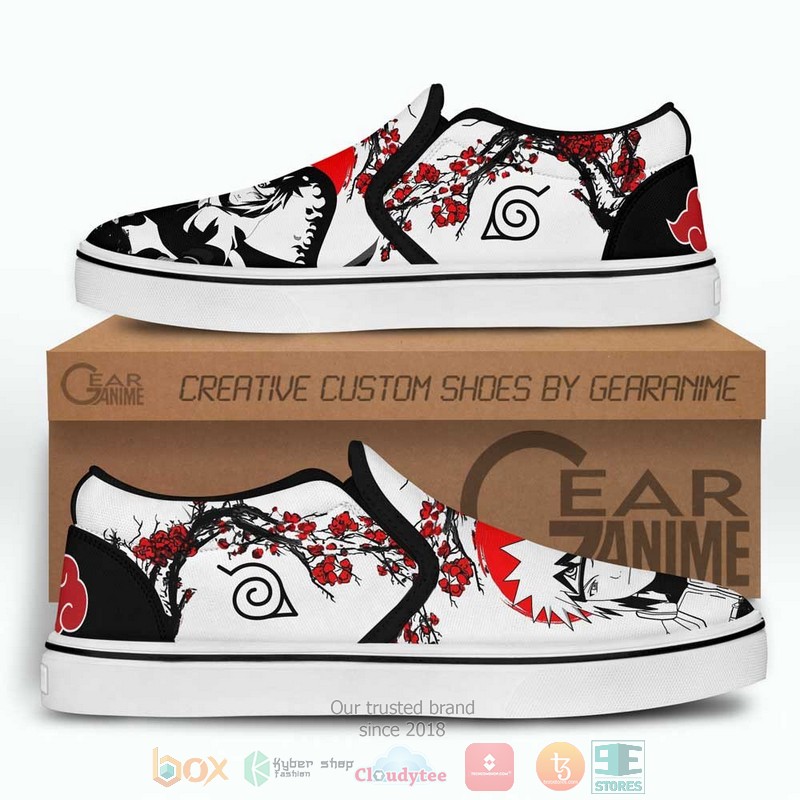 Namikaze Minato Japan Blossom Anime Slip-On Sneaker Shoes 3 Namikaze Minato Japan Blossom Anime Slip On Shoes 1 2