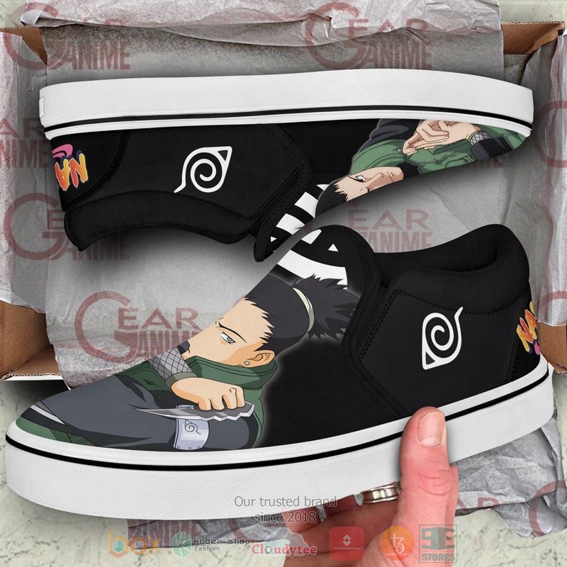 Nara Shikamaru Anime Slip-On Sneaker Shoes 3 Nara Shikamaru Anime Slip On Shoes 1 2