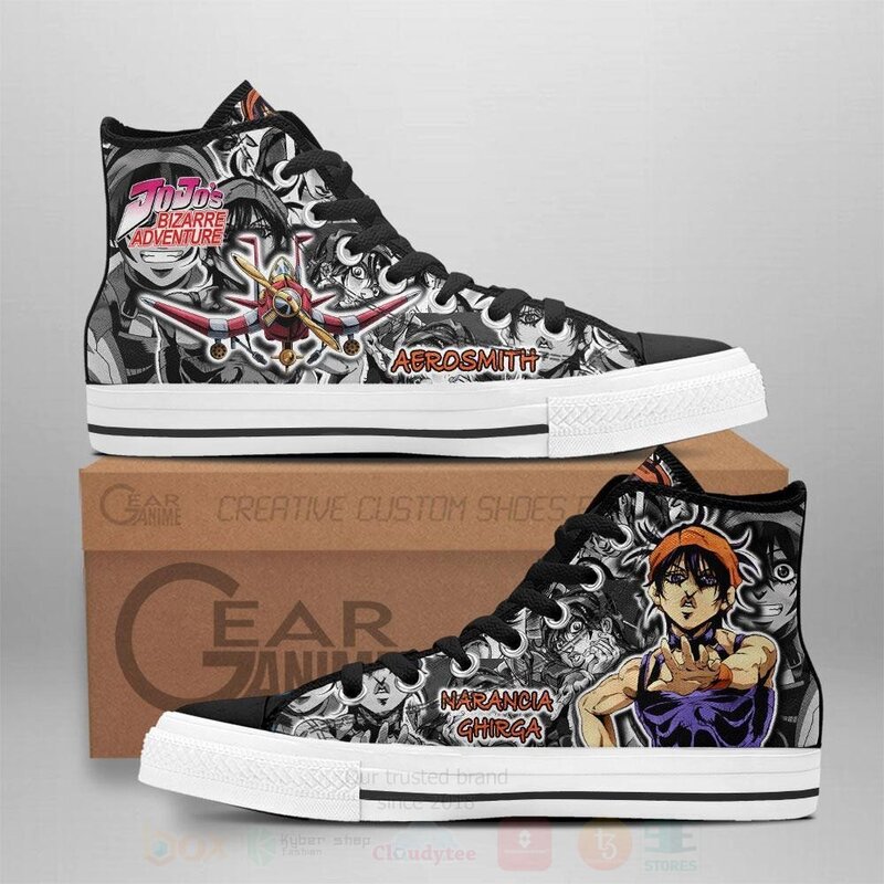Narancia Ghirga Custom Manga Anime Jojos Birraze Adventure High Top Shoes