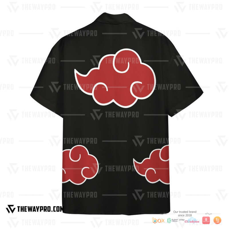 Naruto Shippuden Akatsuki Hawaiian shirt 2 Naruto Shippuden Akatsuki Hawaiian shirt 1