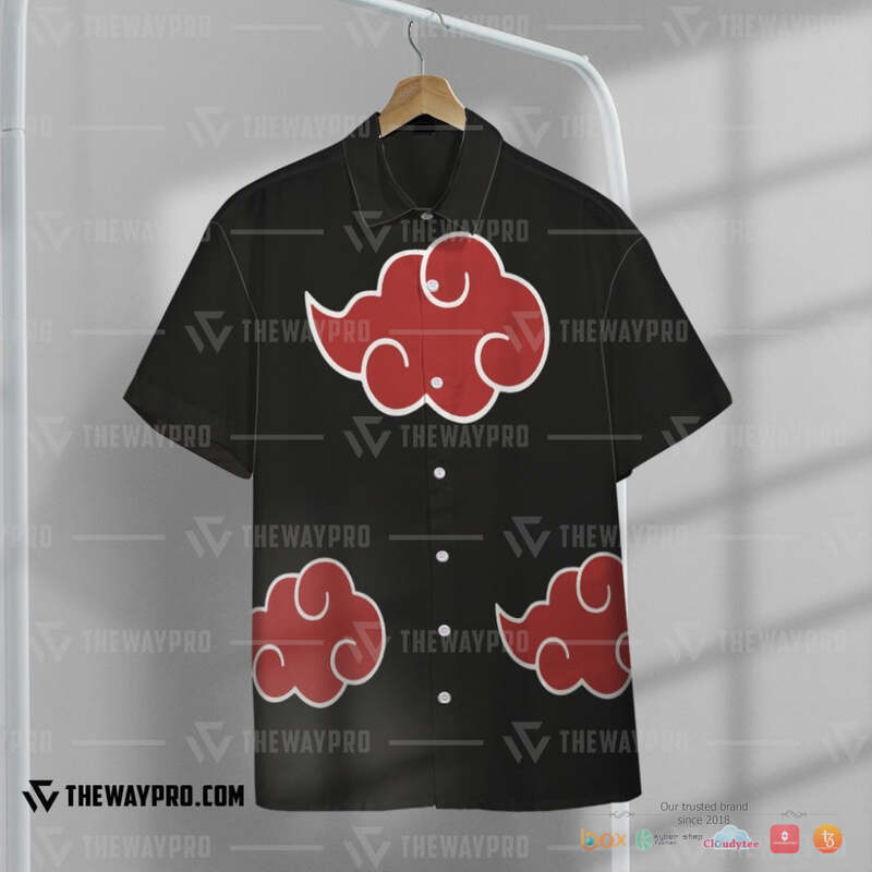 Naruto Shippuden Akatsuki Hawaiian shirt 3 Naruto Shippuden Akatsuki Hawaiian shirt 1 2