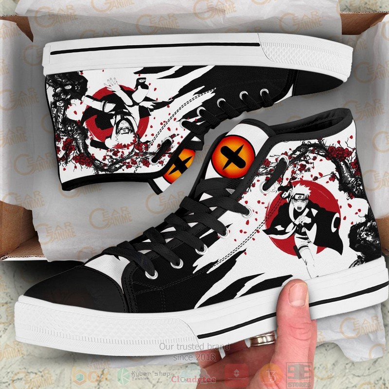 Naruto Uzumaki Sage Naruto Anime Japan Style Canvas High Top Shoes 1