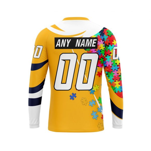 Nashville Predators Autism Awareness Personalized NHL 3d shirt hoodie 1 2 3 4