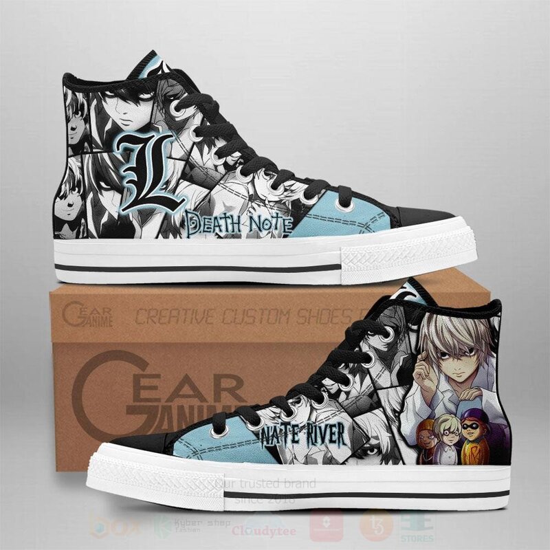 Nate River Near Custom Death Note Anime High Top Shoes