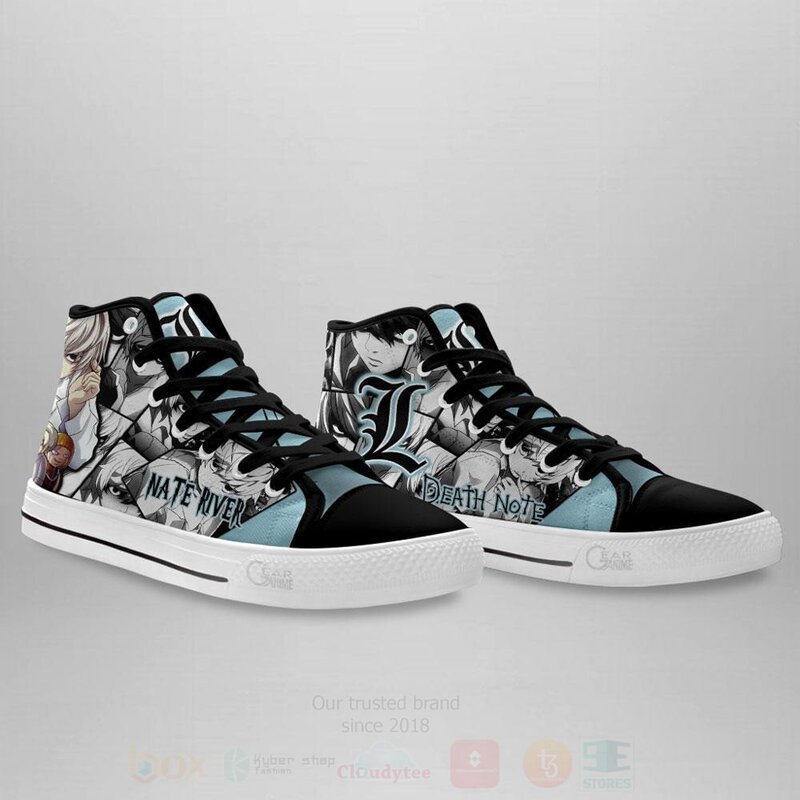 Nate River Near Custom Death Note Anime High Top Shoes 1 2 3