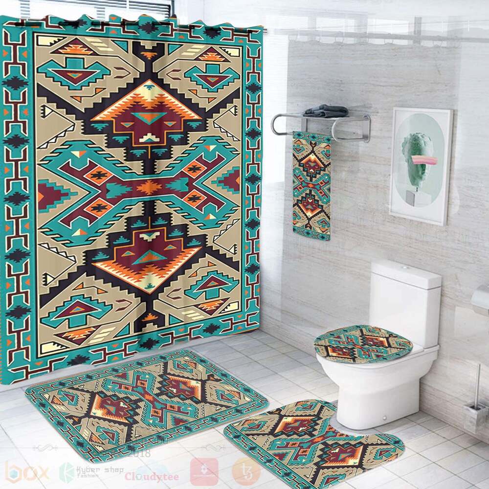 Native American Culture Design Bathroom Set