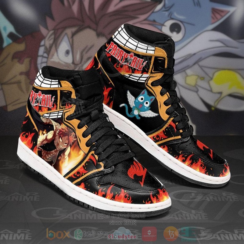 Natsu And Happy Anime Fairy Tail Air Jordan high top Sneaker Shoes 2 Natsu And Happy Anime Fairy Tail Air Jordan high top shoes 1